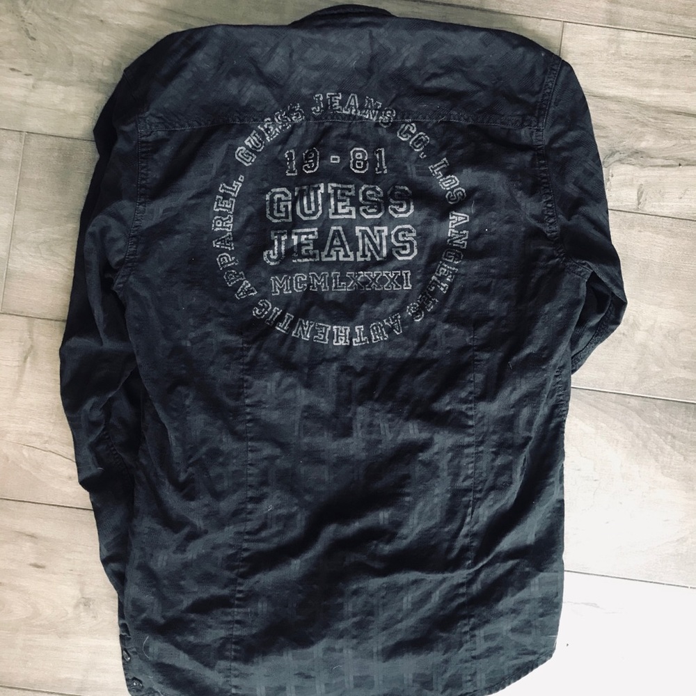Men’s Guess Long Sleeve Button Up
